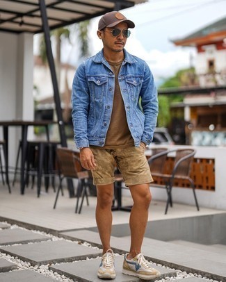 Teal Sunglasses Outfits For Men: 