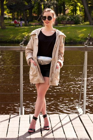 Silver Leather Fanny Pack Outfits: 