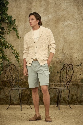Tan Suede Belt Outfits For Men: 