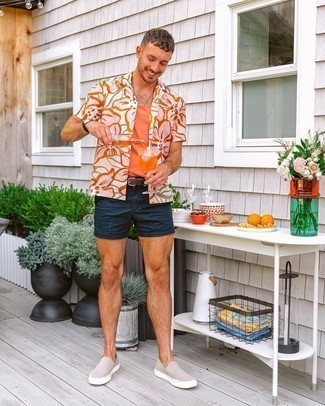 Orange Tank Outfits For Men: 