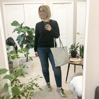 Grey Leather Tote Bag Outfits After 40: 