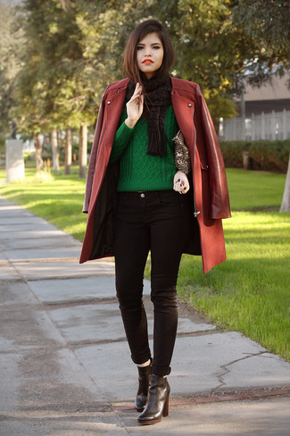 Mint Cable Sweater Outfits For Women: 