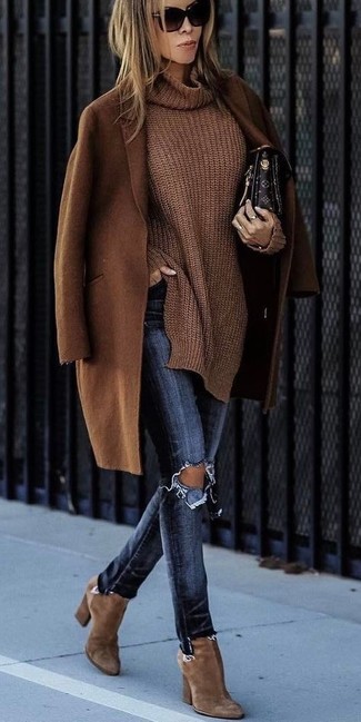 Cowl-neck Sweater Outfits For Women: 