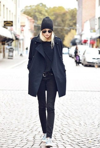 Black Beanie Outfits For Women: 
