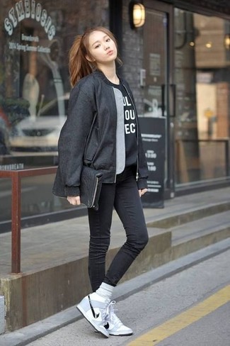 Grey Socks Outfits For Women: 