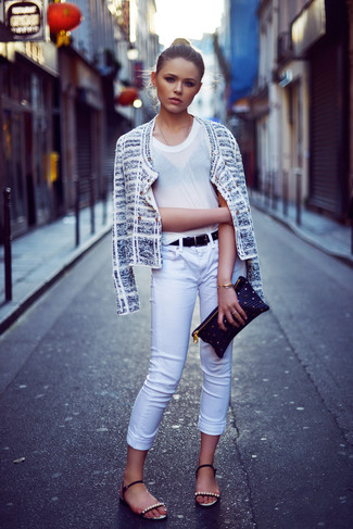 White Tweed Jacket Outfits For Women: 