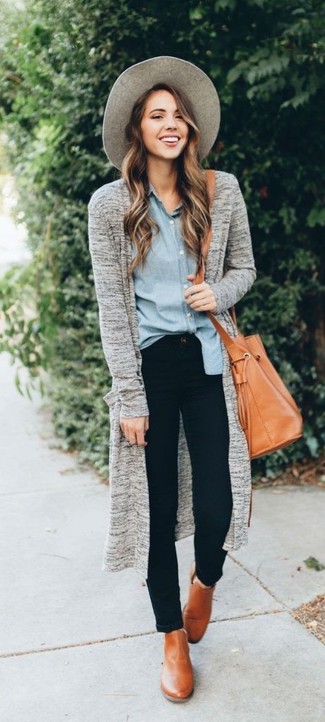 Grey Wool Hat Warm Weather Outfits For Women: 