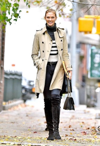 Beige Trenchcoat Outfits For Women: 