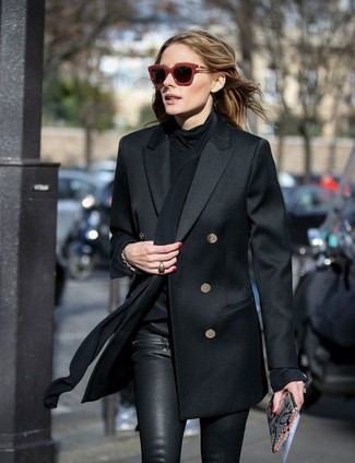 Black Long Sleeve Blouse Outfits: 
