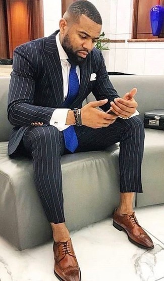 Pinstripe Two Piece Suit