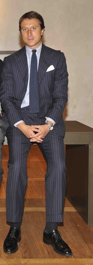 Two Piece Pinstripe Suit