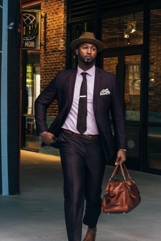 Dark Purple Suit Outfits ideas & | Lookastic