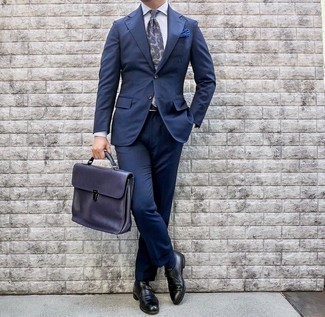 Briefcase In Calfskin And Leather