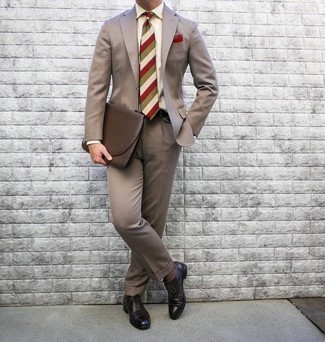 Dark Multi Coloured Stripe Silk Knitted Tie
