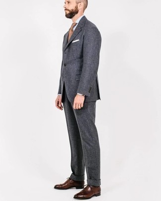 Slim Fit Jetslenon Regular Fit Suit Charcoal