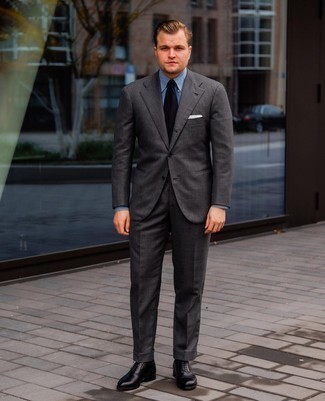 London Dark Grey Wool Mohair Sterling Suit