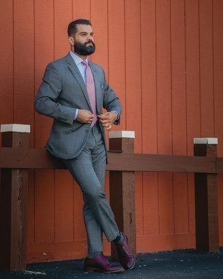 Pink Tie With Grey Suit Outfits (13 Ideas & Outfits) | Lookastic