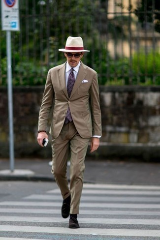 Grosgrain Trimmed Straw Panama Hat