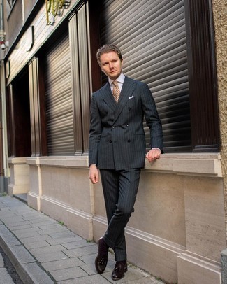 Pinstripe Two Button Suit