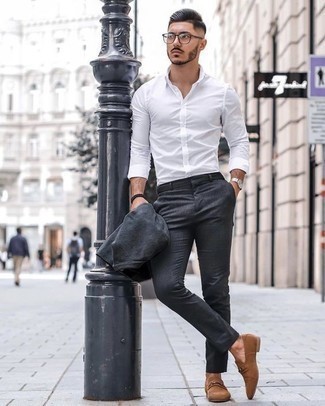 Grey Suit with Tan Suede Loafers Outfits (14 ideas & outfits) | Lookastic