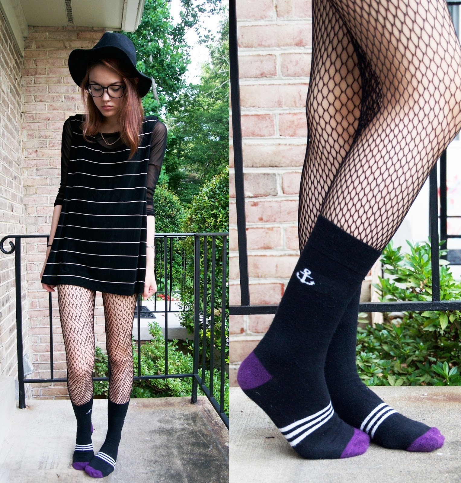 Black Tights with Mesh Long Sleeve T-shirt Outfits (3 ideas & outfits)