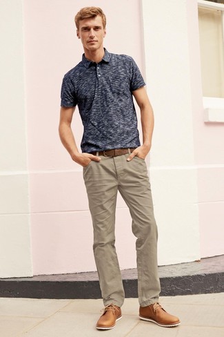 Polo with Desert Boots Hot Weather Outfits: 