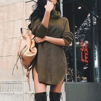 Beige Backpack Outfits For Women: 