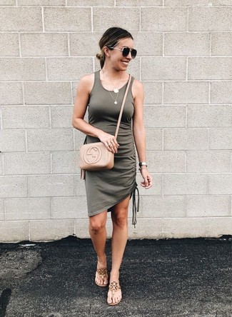 Olive Tank Dress Outfits: 