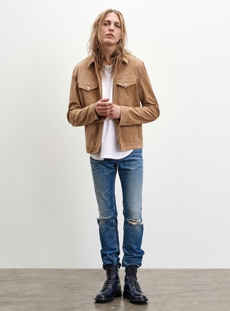 Brushed Twill Easy Shirt Jacket In Distant Dune At Nordstrom