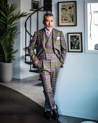 Dark Green Suit Outfits: Teaming a dark green suit with a white dress shirt is a great choice for a smart and elegant look. Go ahead and introduce black leather monks to the mix for a more laid-back aesthetic.