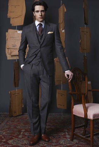 Patterned Three Piece Suit