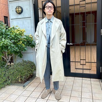 Button Down Trench Coat