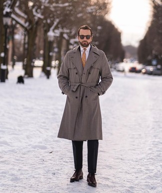 Grey Trenchcoat Outfits For Men 74, Gray Trench Coat Outfit Ideas For Guys