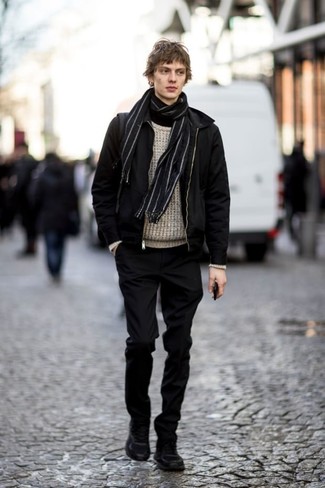 Black Suede Work Boots Outfits For Men: 