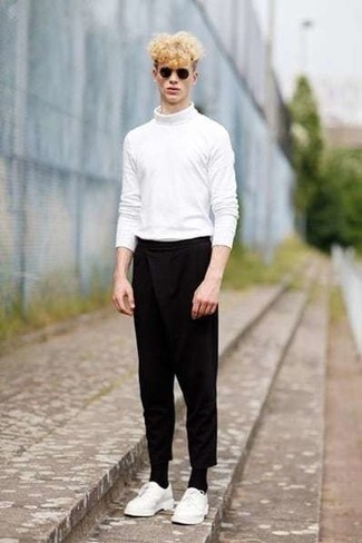 Black Twill Ahmed Trousers