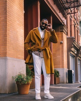 Tobacco Overcoat Outfits: 