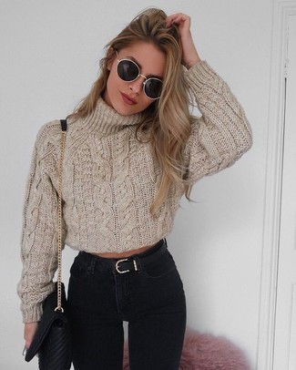 Virgin Wool Turtleneck Pullover With Cashmere