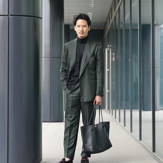 Dark Green Suit Outfits In Their 30s: 