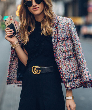 H&M Tweed Blazer multicolored casual look Fashion Blazers Tweedblazers 