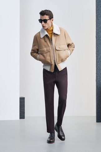 Shearling Double Breasted Jacket