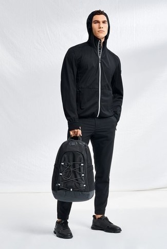 Black Nylon Multicord Jacket