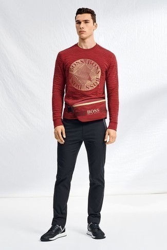 Red Twisted Snake Sweatshirt