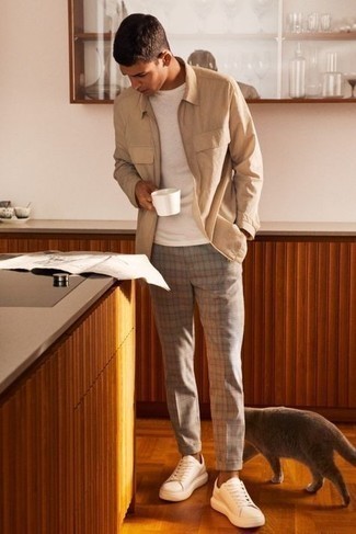 Grey Check Classic Tailoring Trousers