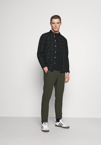 Highland Check 10 Tailored Fit Cotton Shirt