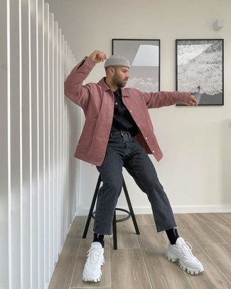 Pink Jersey Jacket