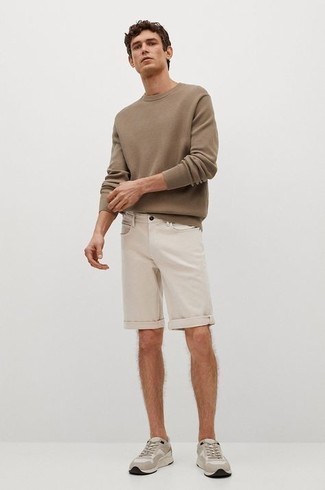 Taupe Linen Pullover