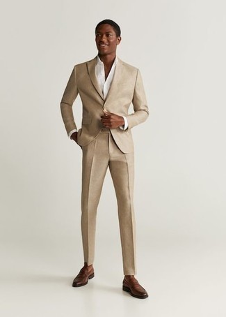 Atelier Scotch Slim Fit Double Breasted Stretch Cotton Suit