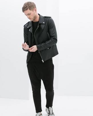 Asymmetrical Leather Jacket