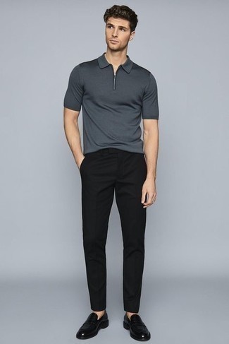 Gray Pigt Dyed Polo