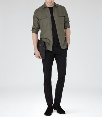 Military Style Casual Shirt